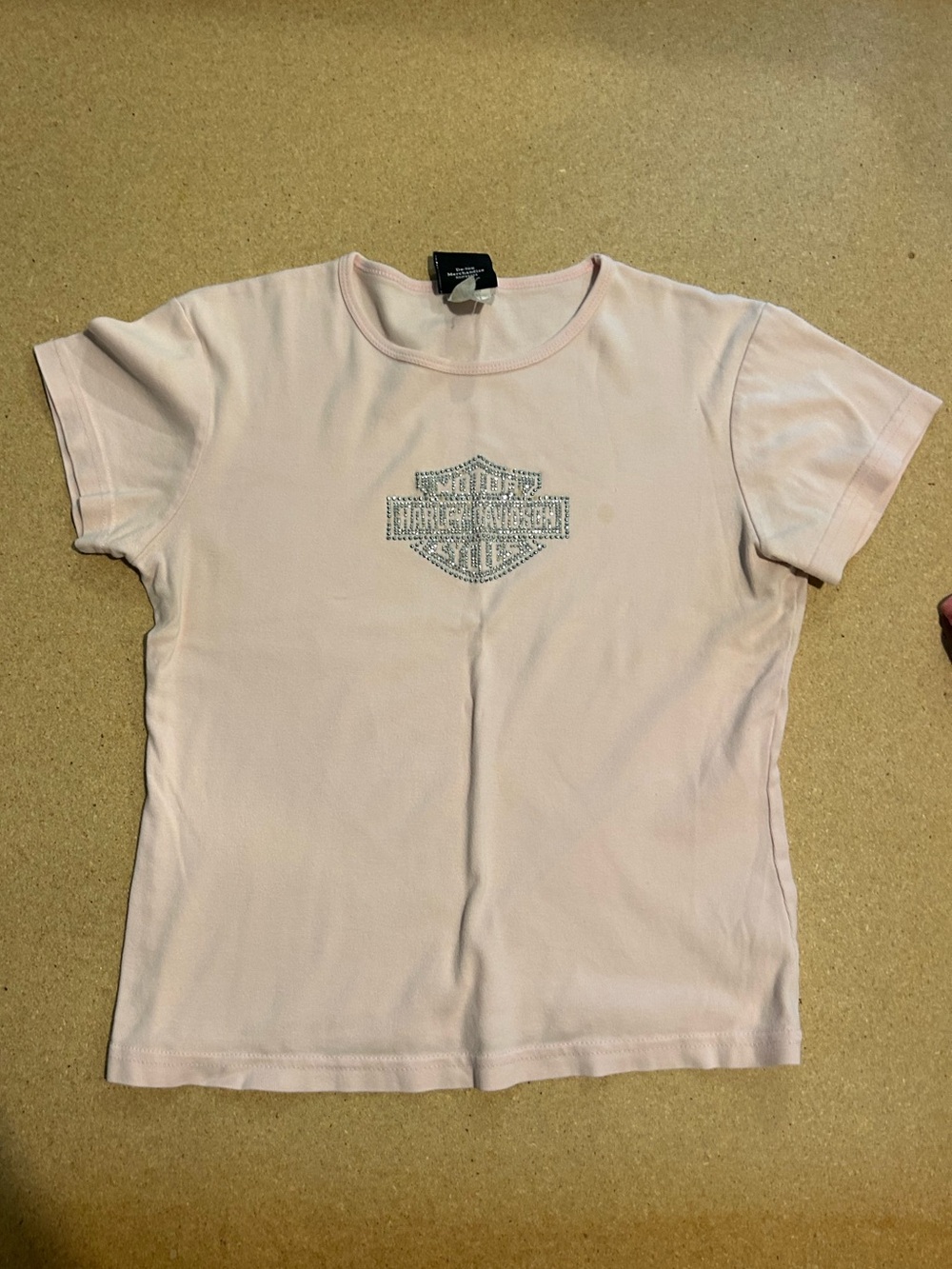 Harley-Davidson Vintage Pink Short Sleeve Logo Tee